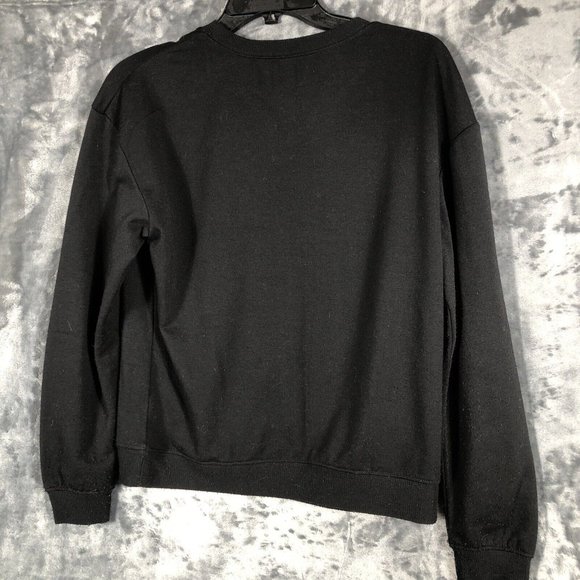 MIKEN Flow Sweatshirt Women’s Sweater Black She Is Strong Size Small - Picture 12 of 12